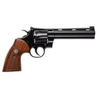 COLT Firearms Limited Edition CNC New Model Boa .357 MAG ( 357 Magnum ) Double Action Revolver 6 Inch Blued Steel Barrel Adjustable Rear Target Sight Blued Finish Gold Medallion Wood Grip 6 RD